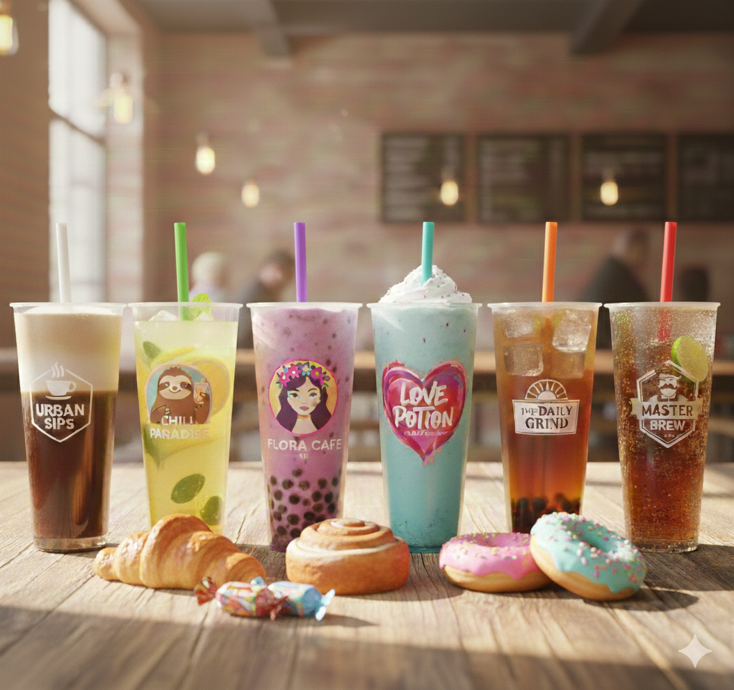 Стаканы из полипропилена для Bubble Tea