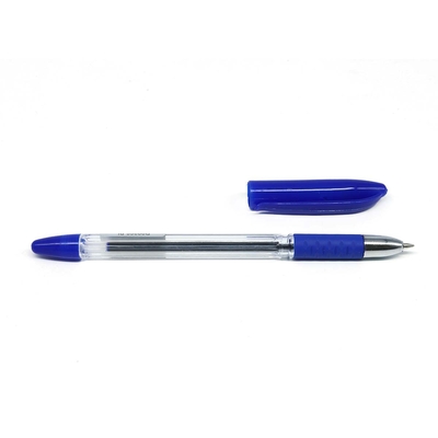 DOLCE COSTO Ручка шариковая с рез.держателем и мет.наконечником (синяя прозрачный корпус/2000/50/1)