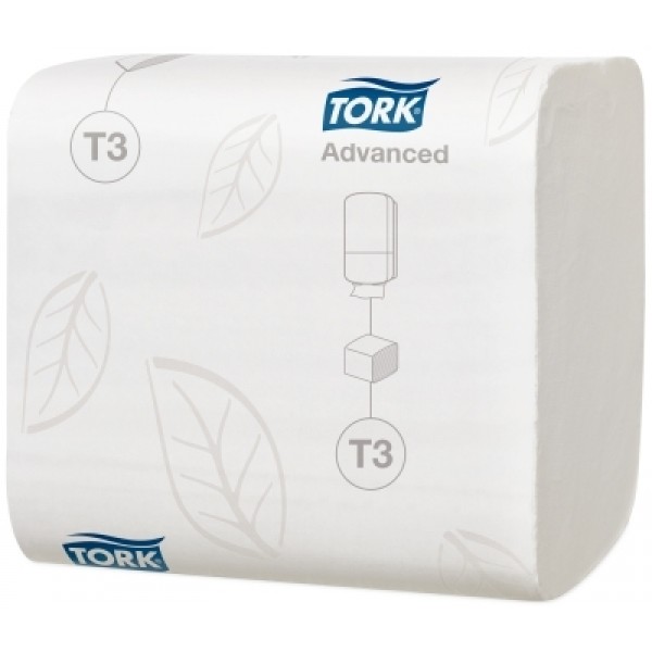 TORK Advanced Бумага туалетная (в листах) V-сл T3 (2сл 242лист b11см L19см белая/36/1)