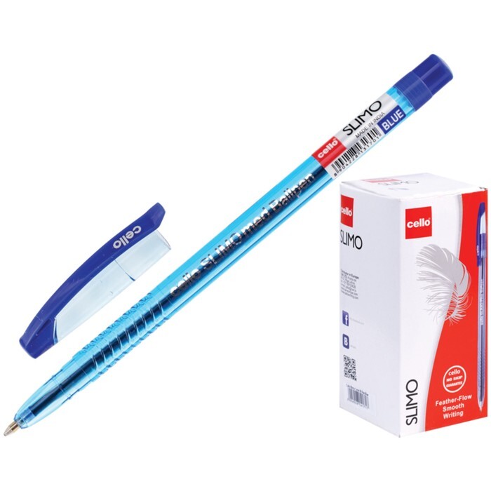 Cello Slimo Ручка шариковая (синяя 0,7мм тонированный корпус/50/1)