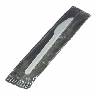 Нож столовый PS в РР прозрачной индивидуальной упаковке
