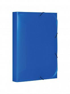 Attache Папка-короб пластиковая c резинкой (A4 40мм до 350лист синяя/11/1)