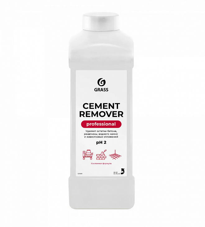 GRASS Cement Remover МС после ремонта беспенное кислотное концентрат (Ph2) (жидкое 1л (бутылка HDPE)/12/1 )