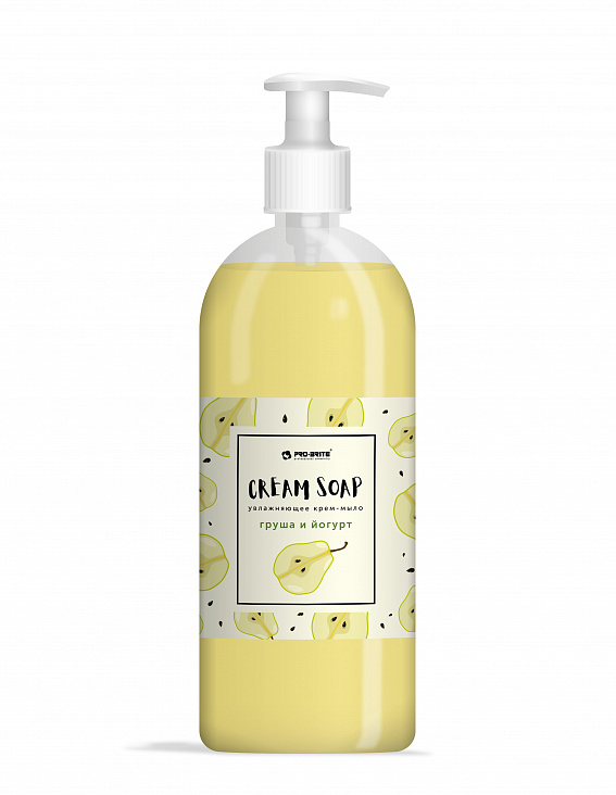 Pro-Brite Cream Soap Мыло-крем жидкое (Груша и йогурт 1л Premium с дозатором/12/1)