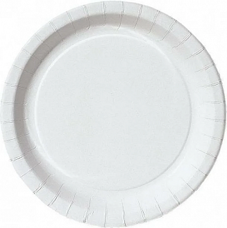 Тарелка бумажная круглая ламинированная