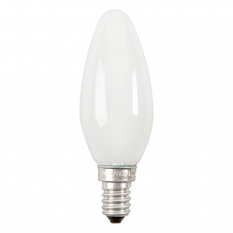 OSRAM Лампа накаливания свеча матовая (E-14 40Вт свет теплый белый/1)