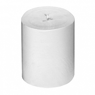 Полотенца бумажные рулон с центральной вытяжкой на съемной втулке с перфорацией (1сл 20см*120м белые/12/1)
