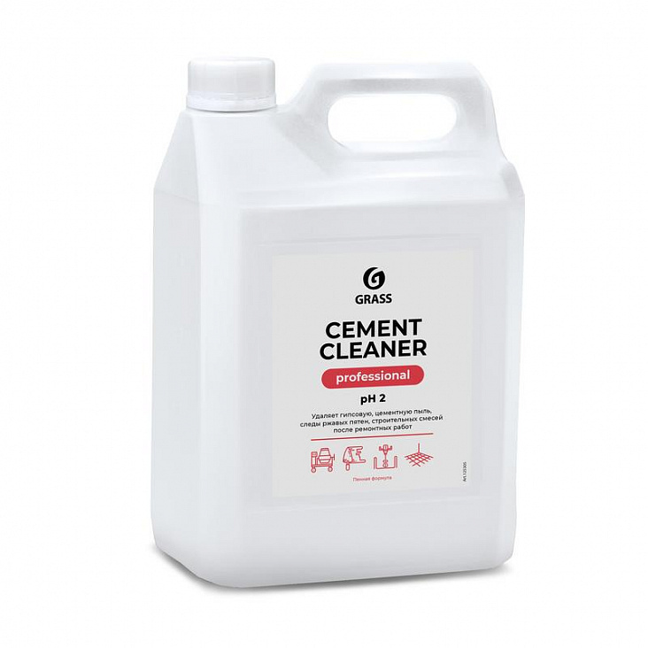 GRASS Cement Cleaner МС после ремонта кислотное концентрат (Ph2) (жидкое 5л (5,5кг) (канистра HDPE)/4/1)