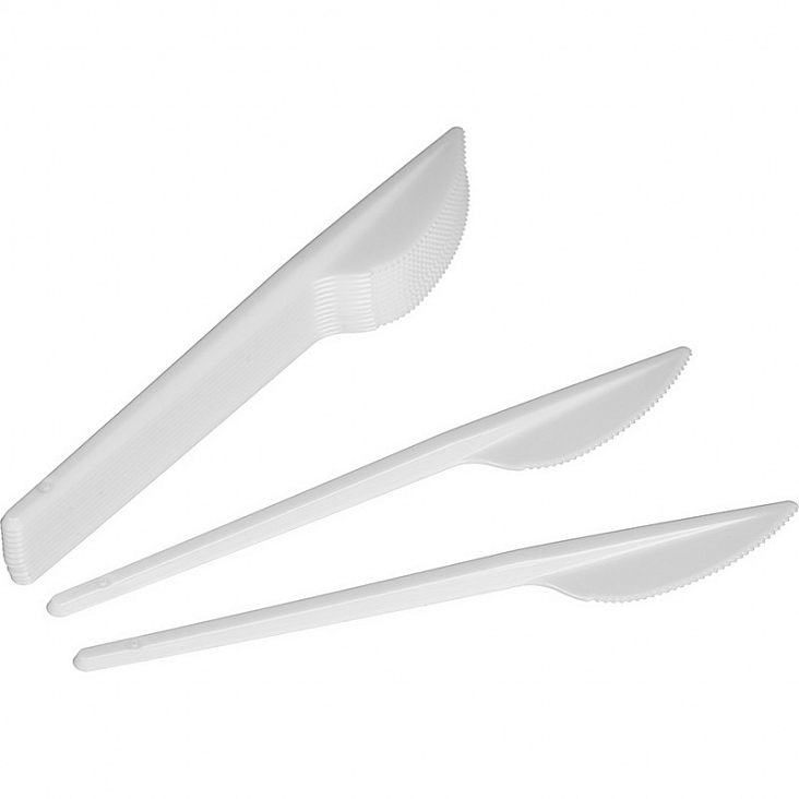 Нож столовый PS в наборе (L160мм белый (10шт)/1)