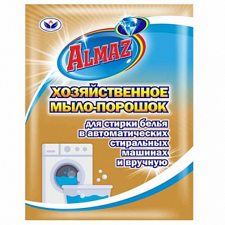 Almaz СМС универсал хозяйственное мыло-порошок (300гр мягкая упаковка/25/1)