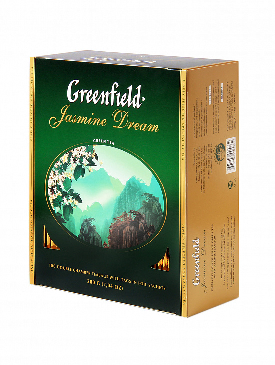 Greenfield Чай в пакетиках (ЗЕЛЕНЫЙ Green Jasmine Dream (100шт)/1)