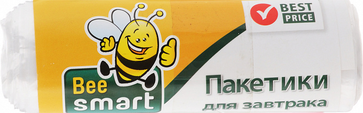 BeeSmart Пакетики для хранения пищевых продуктов в рулоне ПНД (20x30см 6мкм (50шт)/30/1)