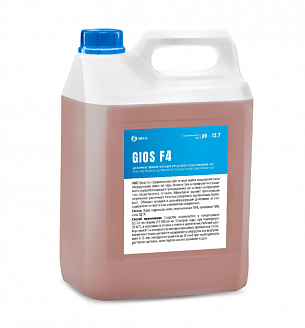 GIOS F4 МС дезинфицирующее пенное щелочное концентрат с содержанием ЧАС (Ph12,7) (жидкое 5л (канистра HDPE)/4/1)