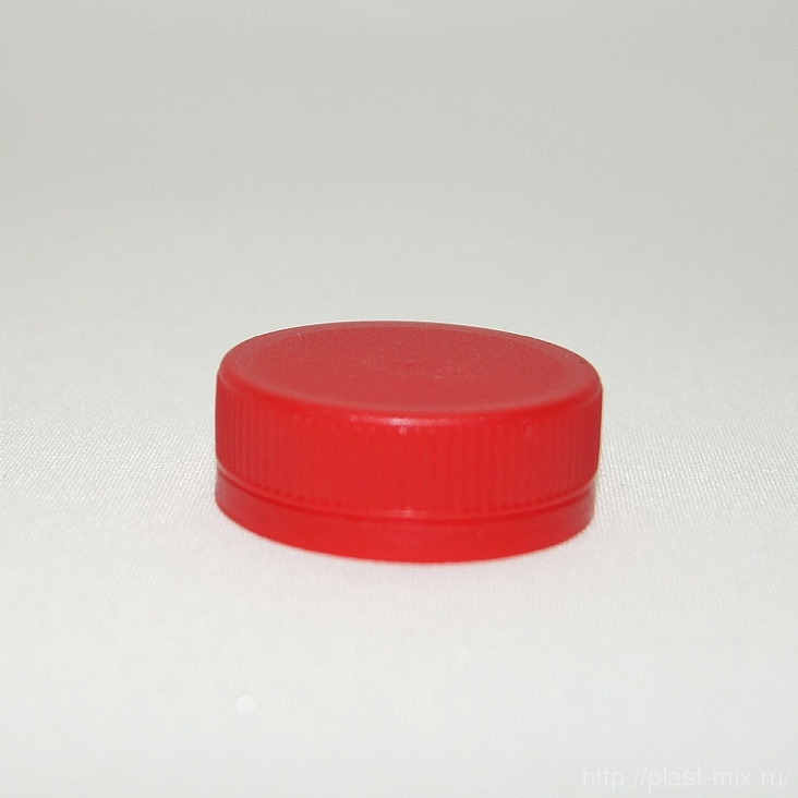 Крышка PP круглая к бутылке PET (D38мм красная/2900)