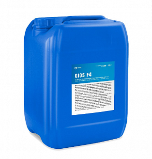 GIOS F4 МС дезинфицирующее пенное щелочное концентрат с содержанием ЧАС (Ph12,7) (жидкое 19л (канистра HDPE)/28/1)