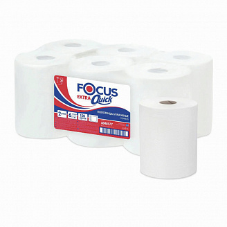 FOCUS Полотенца бумажные рулон MATIC Extra Quick ((втулка 50мм) 2сл 20см*150м H50 (32гр/м2)/330/6/1)