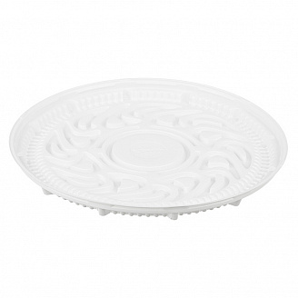 Контейнер для торта круглый (D270мм дно белое Т-266Д/100)