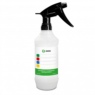 GRASS Бутылка ПЭ с профессиональным триггером (зеленая с цветной кодировкой 500мл/6/1 )