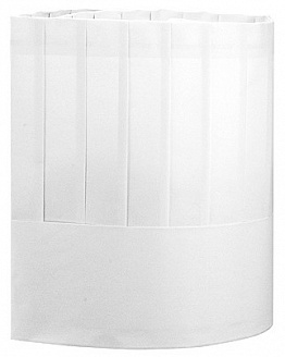 Proff Comfort Колпак поварской прямой бумажный (L23см белый (10шт)/1)