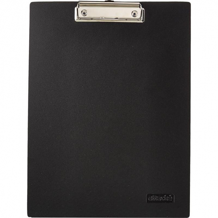 Attache Папка-планшет пластиковый с верхним зажимом (A4 черная/34/1)